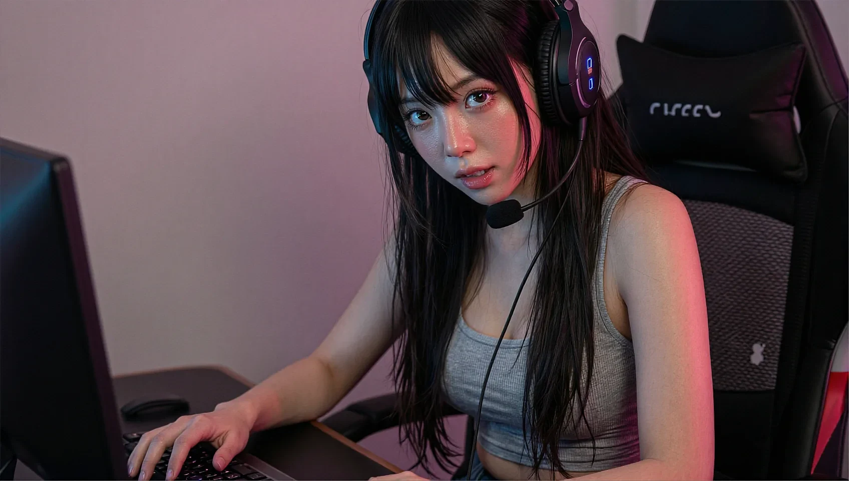 Share card: design your AI girlfriend, looks and wardrobe